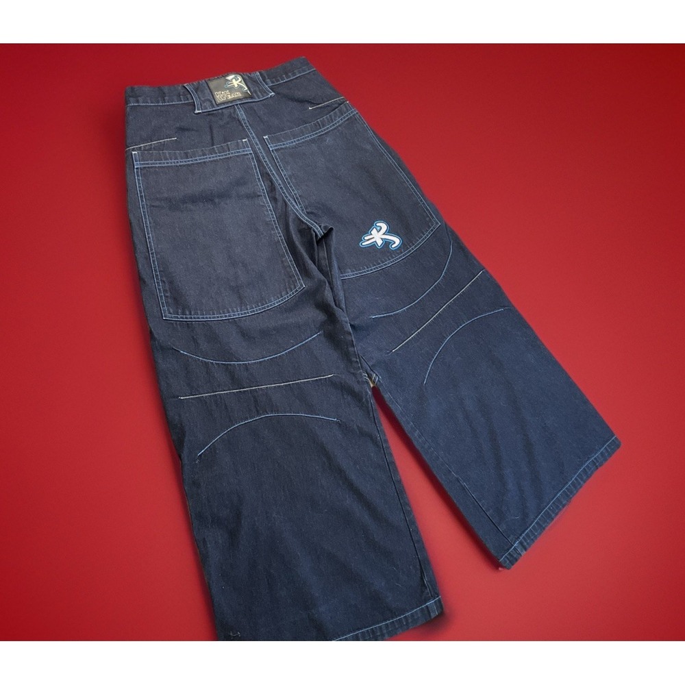 Vintage Kikwear Jeans 30 Y2K 90s Baggy Skater Grudge Pants Jnco Wide Leg Pocket